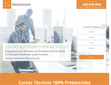 Tablet Screenshot of netsolutions.cl